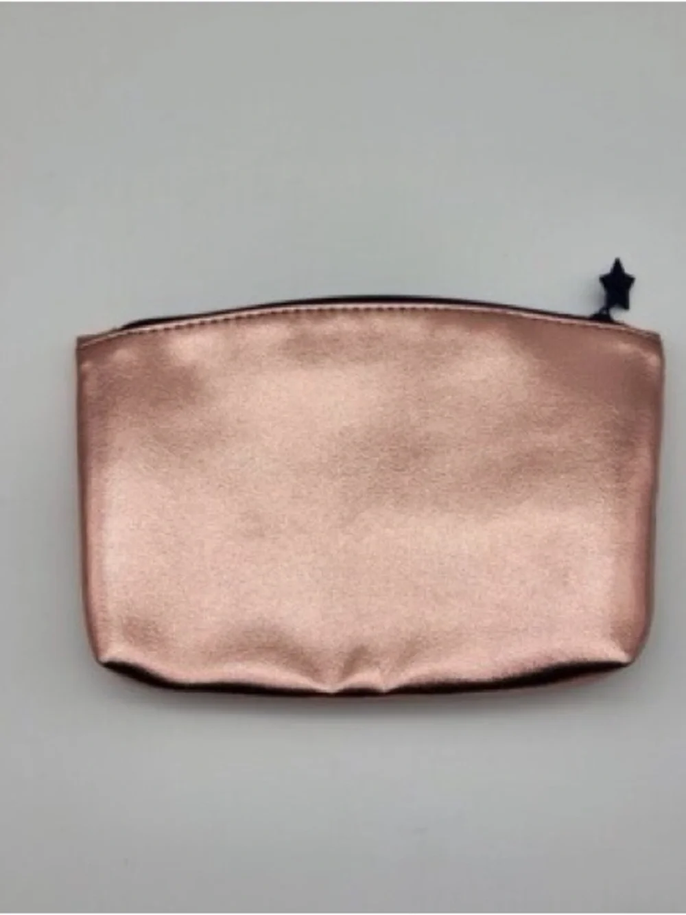 IPSY Rose Gold Metallic Makeup Bag Cosmetic Pouch Quote Travel Case